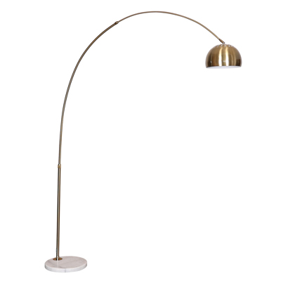 Arvo Meadow Mosaic Arched Floor Lamp | White