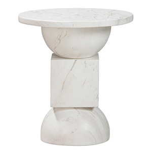 Slate Marble Print Indoor / Outdoor Side Table