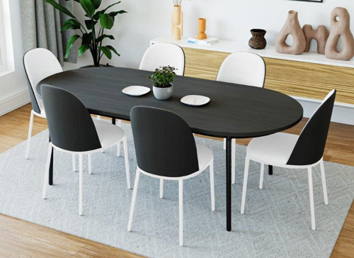 Tundra Dining Table with 6 Dining Chairs 